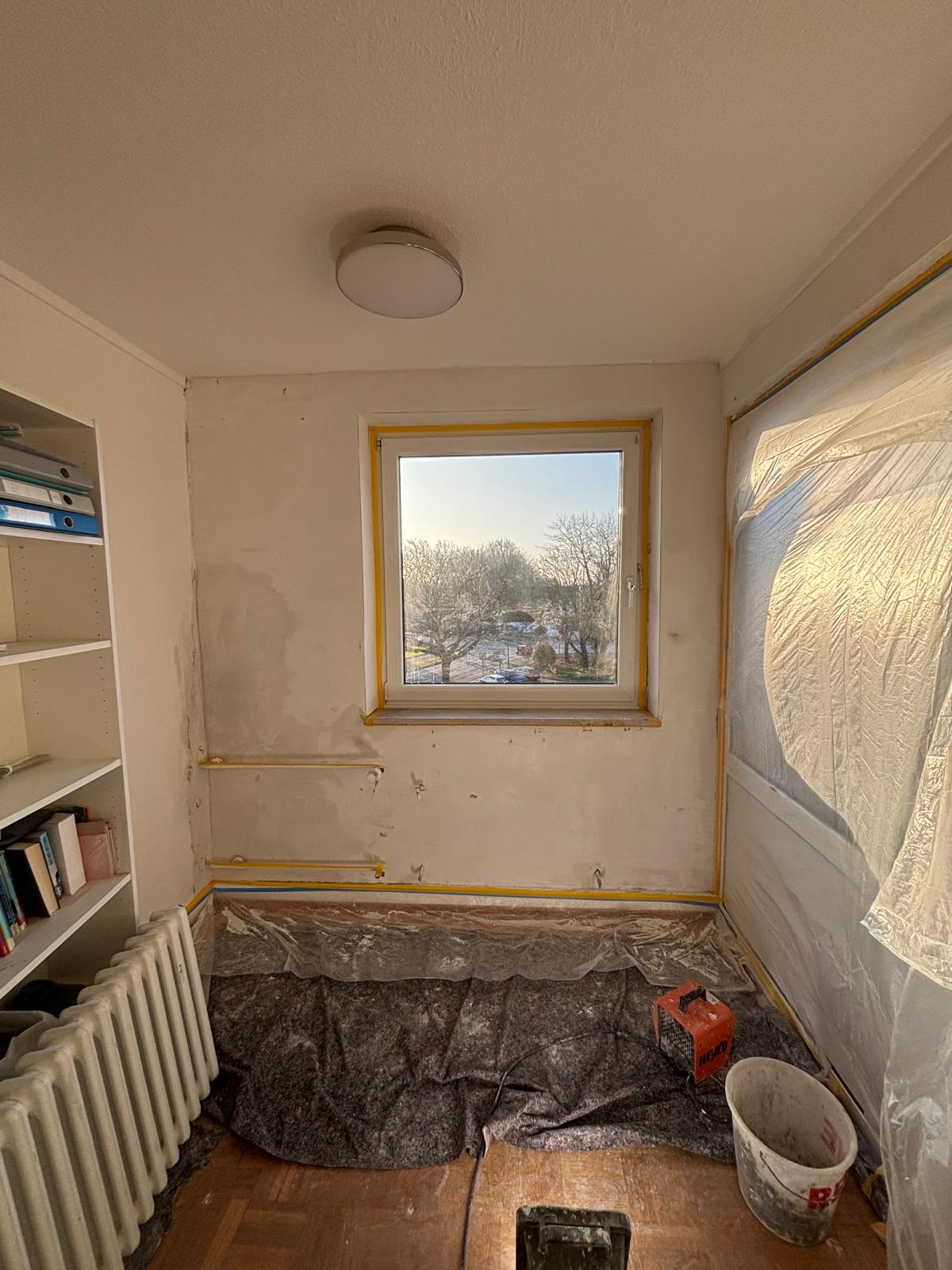 Arbeitszimmer vor der Renovierung